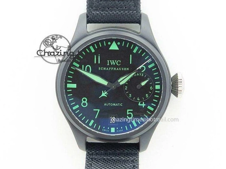 MIROTIME 0313 Mark XVIII IW327001 V6F Best Edition Black Dial On Black Leather Strap A Tailored 7307